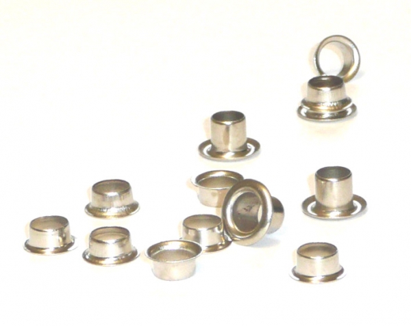 hang® Ösen 271- Länge 7,2 mm  - Ø 6 mm - 5.000 Stück - vernickelt