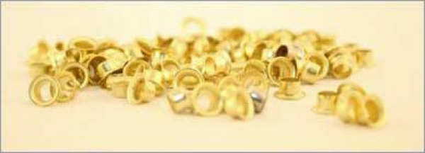 hang® Ösen 270 - Länge 6,9 mm - Ø 5 mm - 5.000 Stück - vermessingt